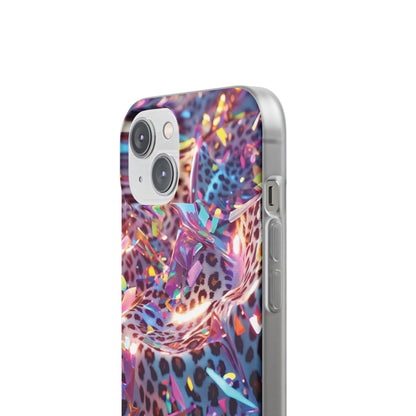 iPhone Flexi Case – Leopardenmuster