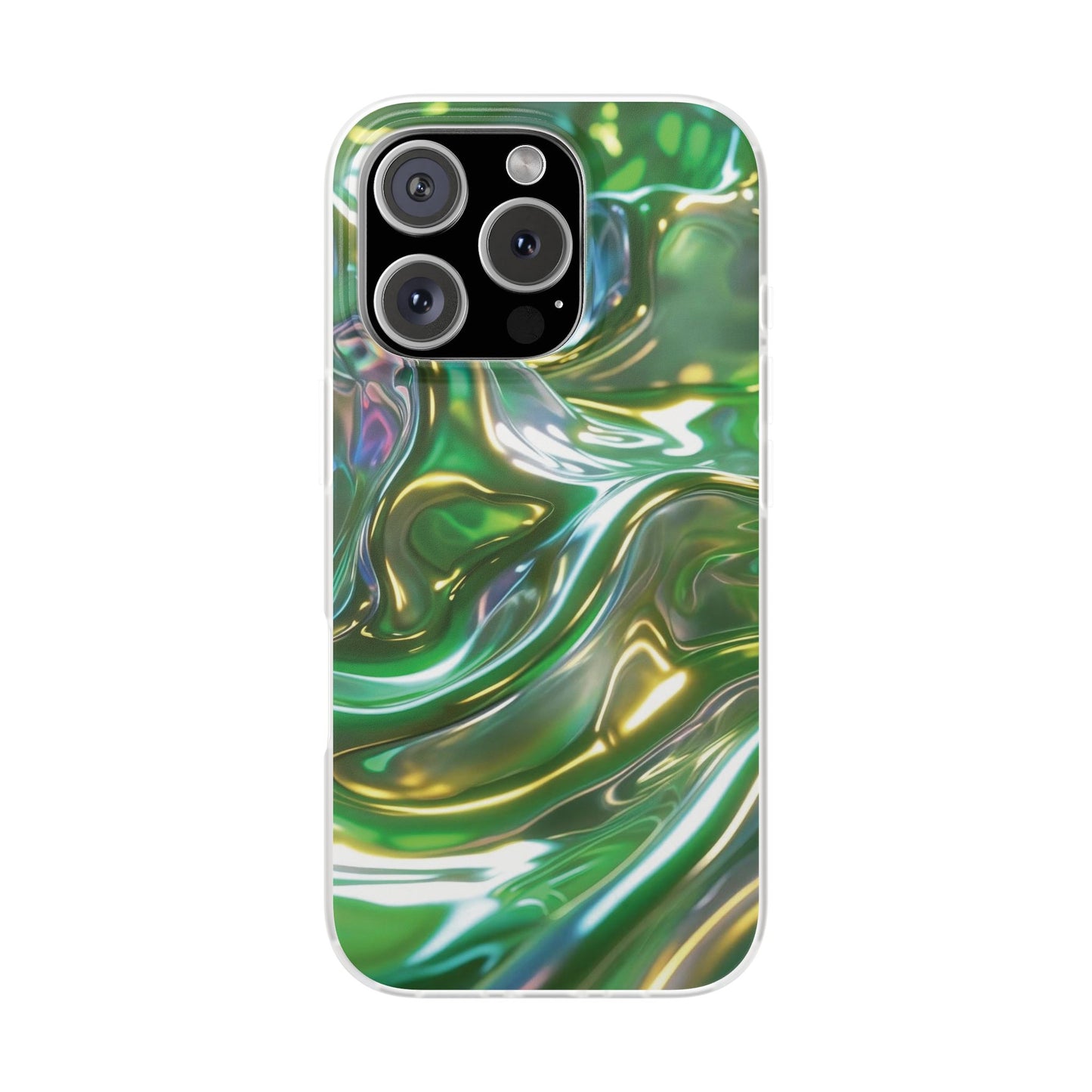 iPhone Handyhülle Flexi Case - Grün Metallic