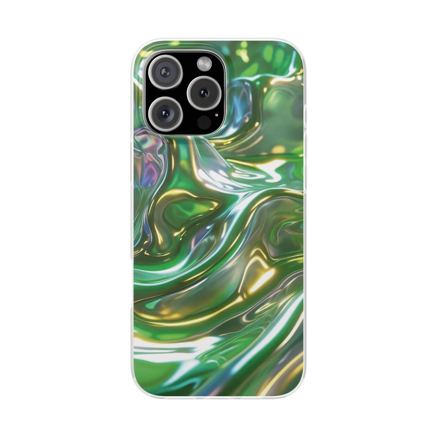 iPhone Handyhülle Flexi Case - Grün Metallic