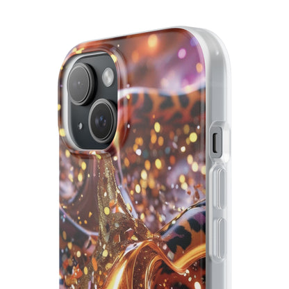 iPhone Flexi Case – Leopardenmuster