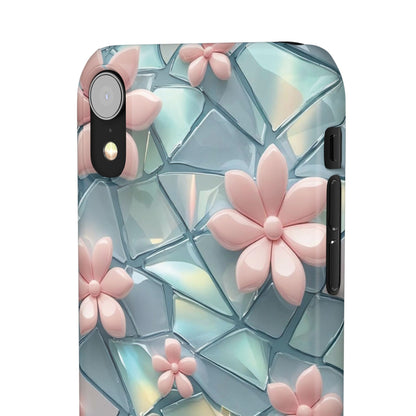 Snap Case Elegante Florale iPhone Handyhülle mit 3D-Effekt