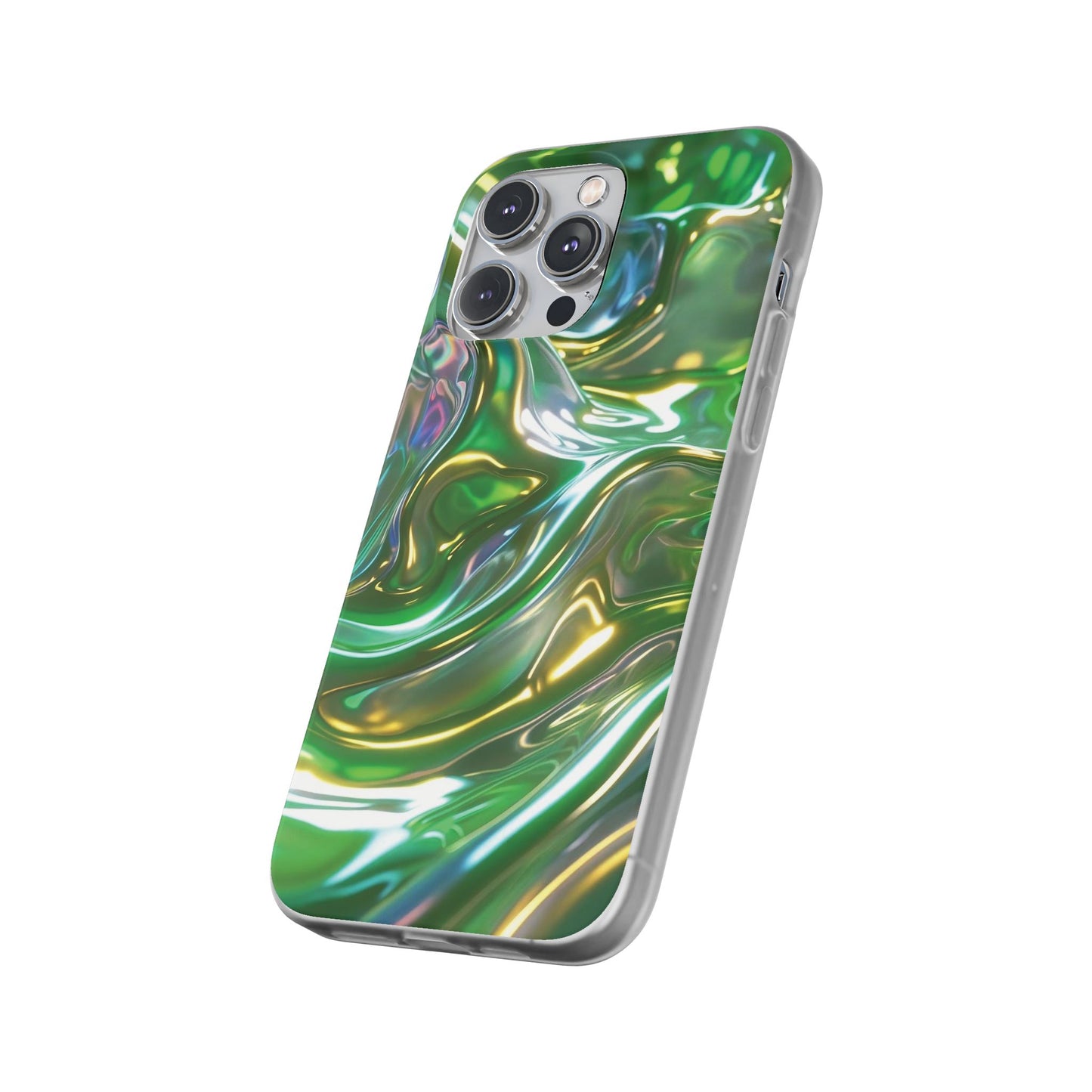 iPhone Handyhülle Flexi Case - Grün Metallic