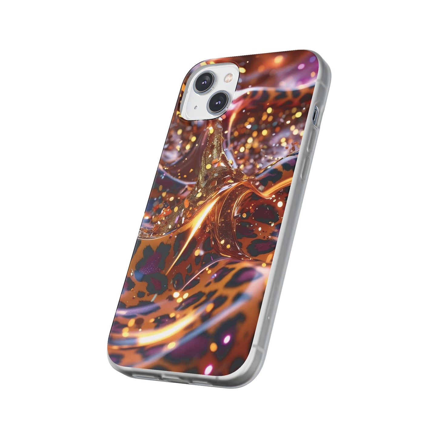 iPhone Flexi Case – Leopardenmuster