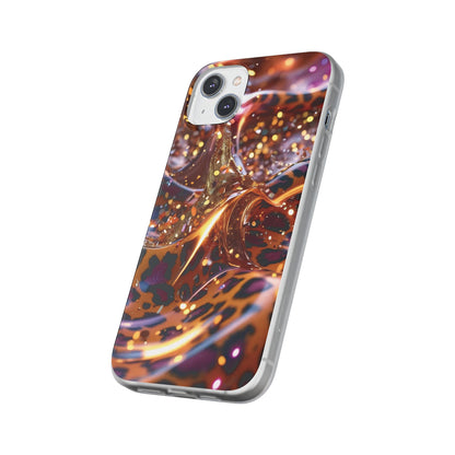 iPhone Flexi Case – Leopardenmuster