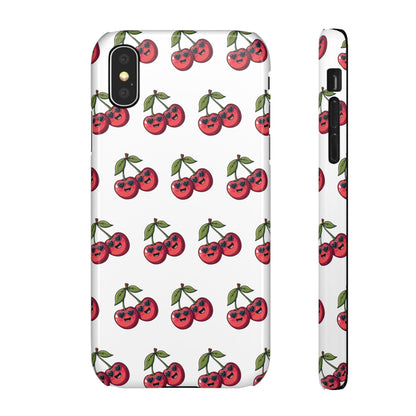 iPhone Snap Case Handyhülle Happy Cherry Design