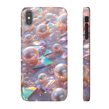 Snap Case iPhone Handyhülle – 3D Perlen Effekt