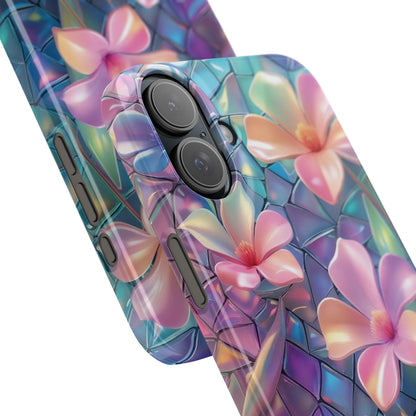 Snap Case Elegante Florale iPhone Handyhülle mit 3D-Effekt
