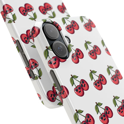 iPhone Snap Case Handyhülle Happy Cherry Design