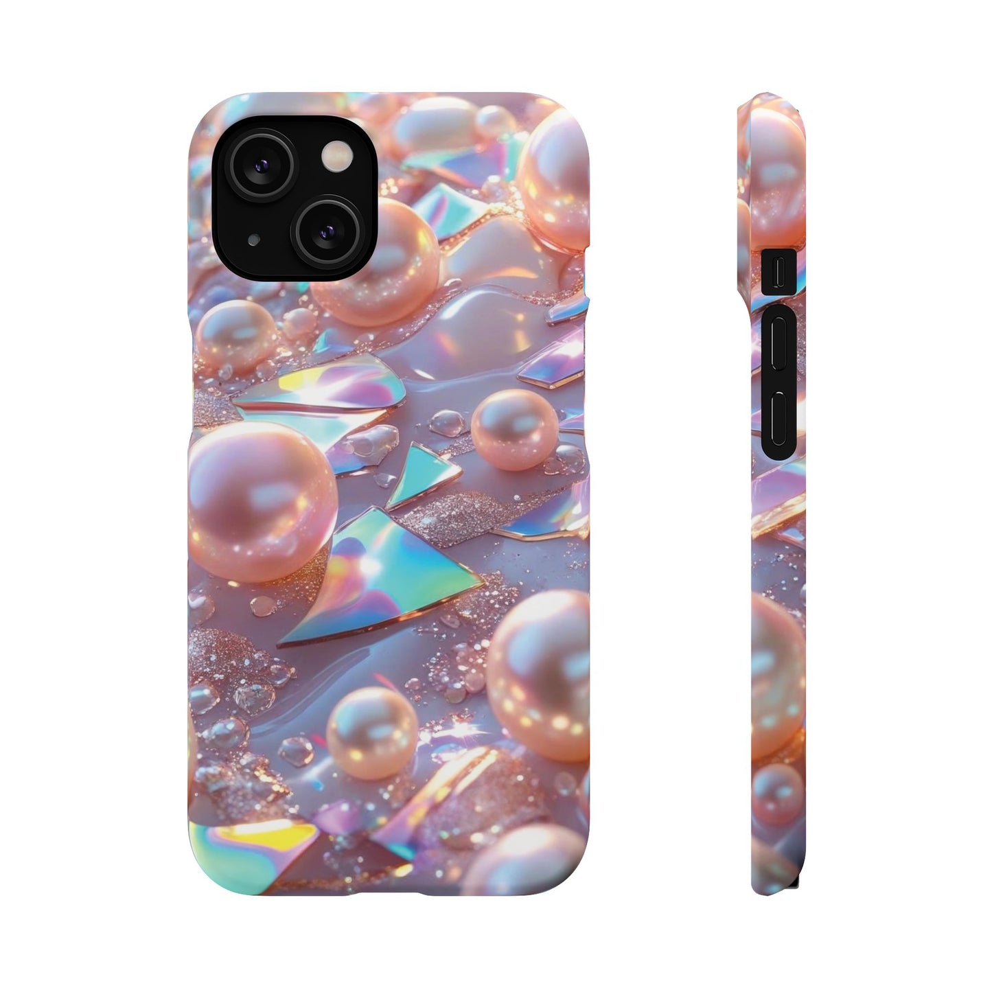 Snap Case iPhone Handyhülle – 3D Perlen Effekt