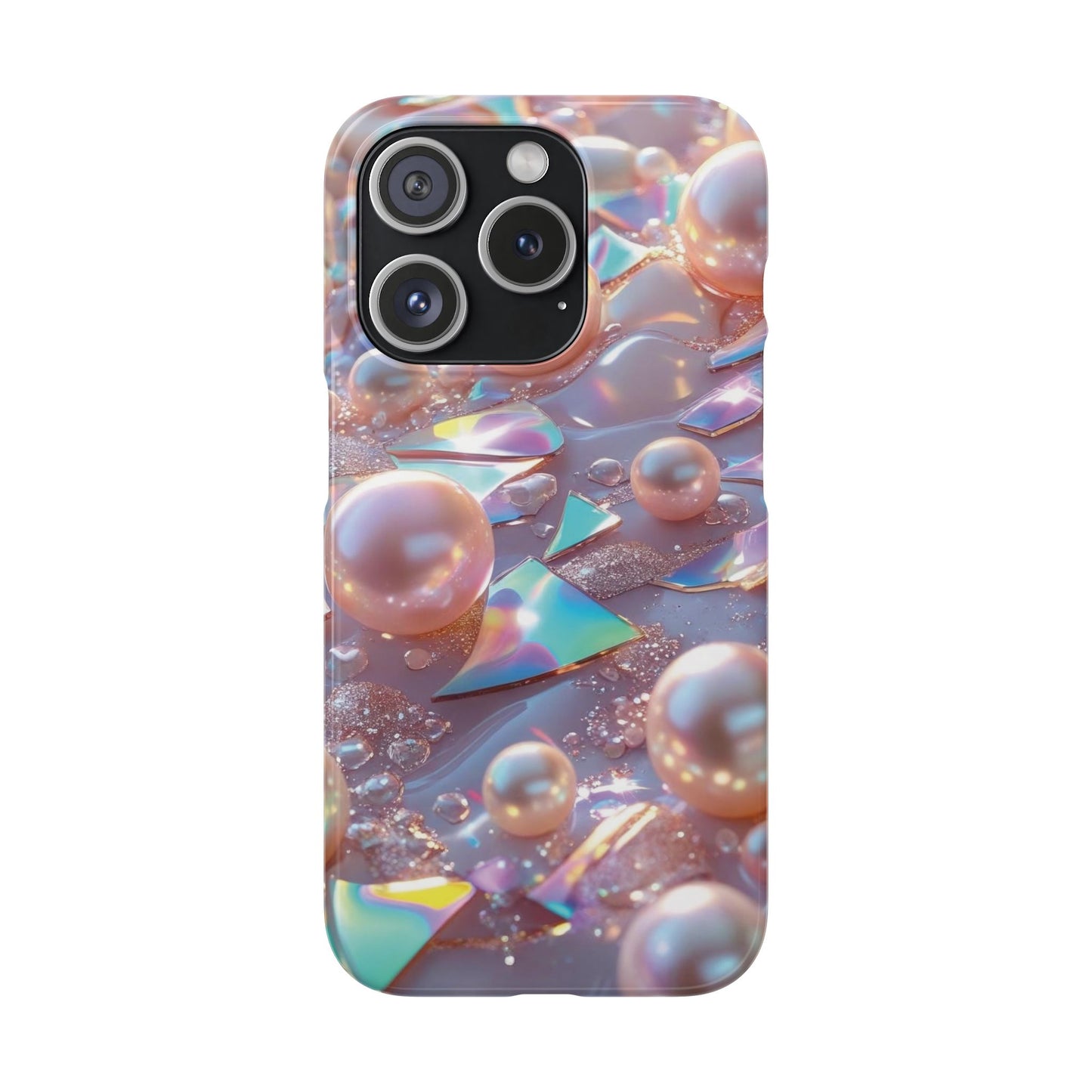 Snap Case iPhone Handyhülle – 3D Perlen Effekt