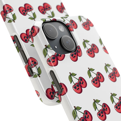 iPhone Snap Case Handyhülle Happy Cherry Design