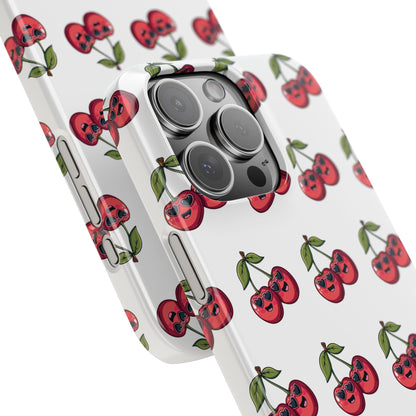 iPhone Snap Case Handyhülle Happy Cherry Design