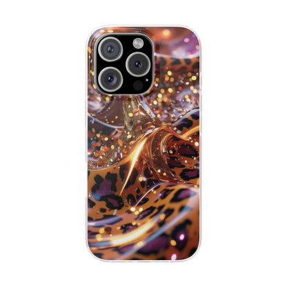 iPhone Flexi Case – Leopardenmuster
