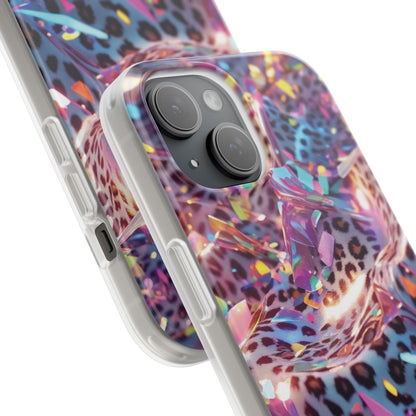 iPhone Flexi Case – Leopardenmuster