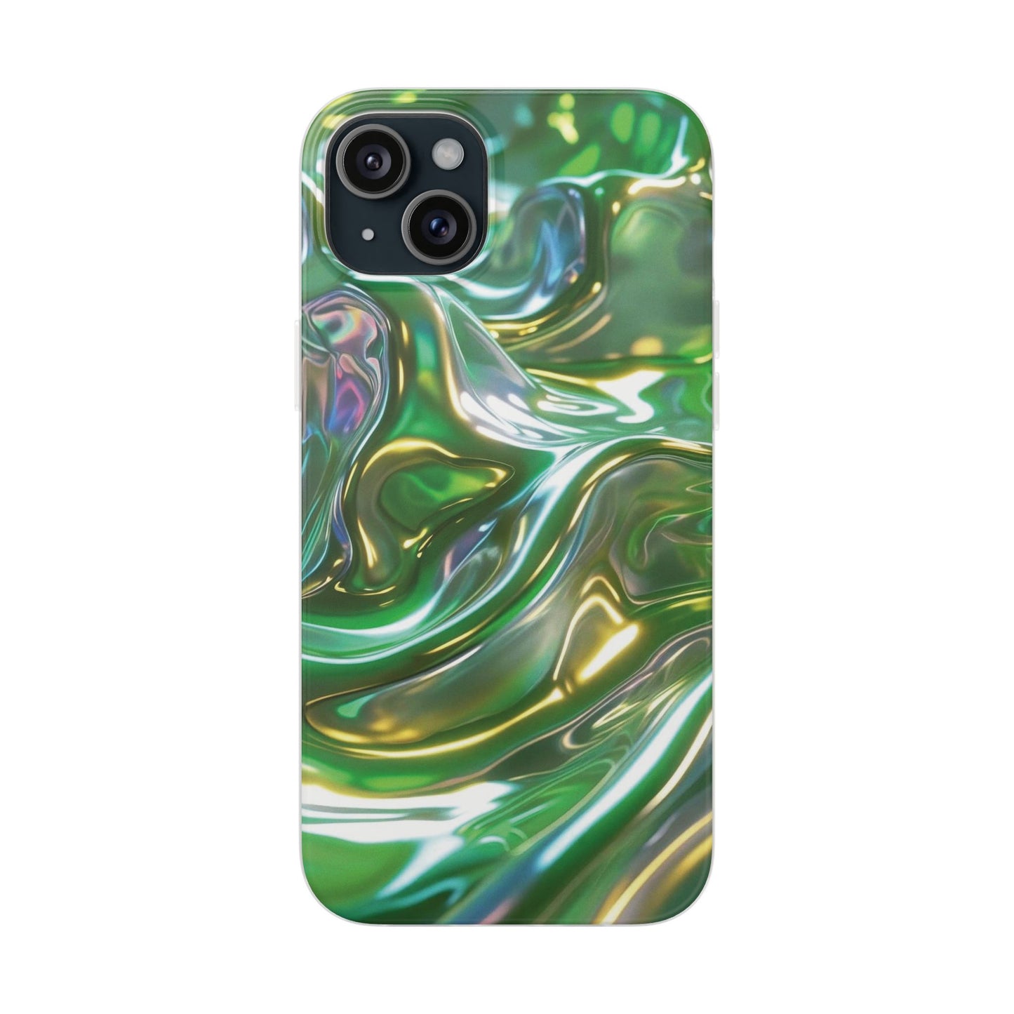 iPhone Handyhülle Flexi Case - Grün Metallic