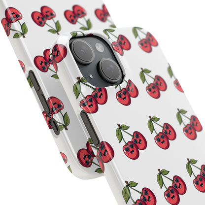 iPhone Snap Case Handyhülle Happy Cherry Design