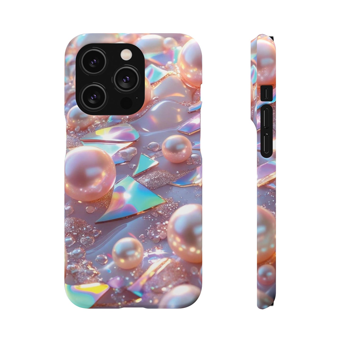 Snap Case iPhone Handyhülle – 3D Perlen Effekt