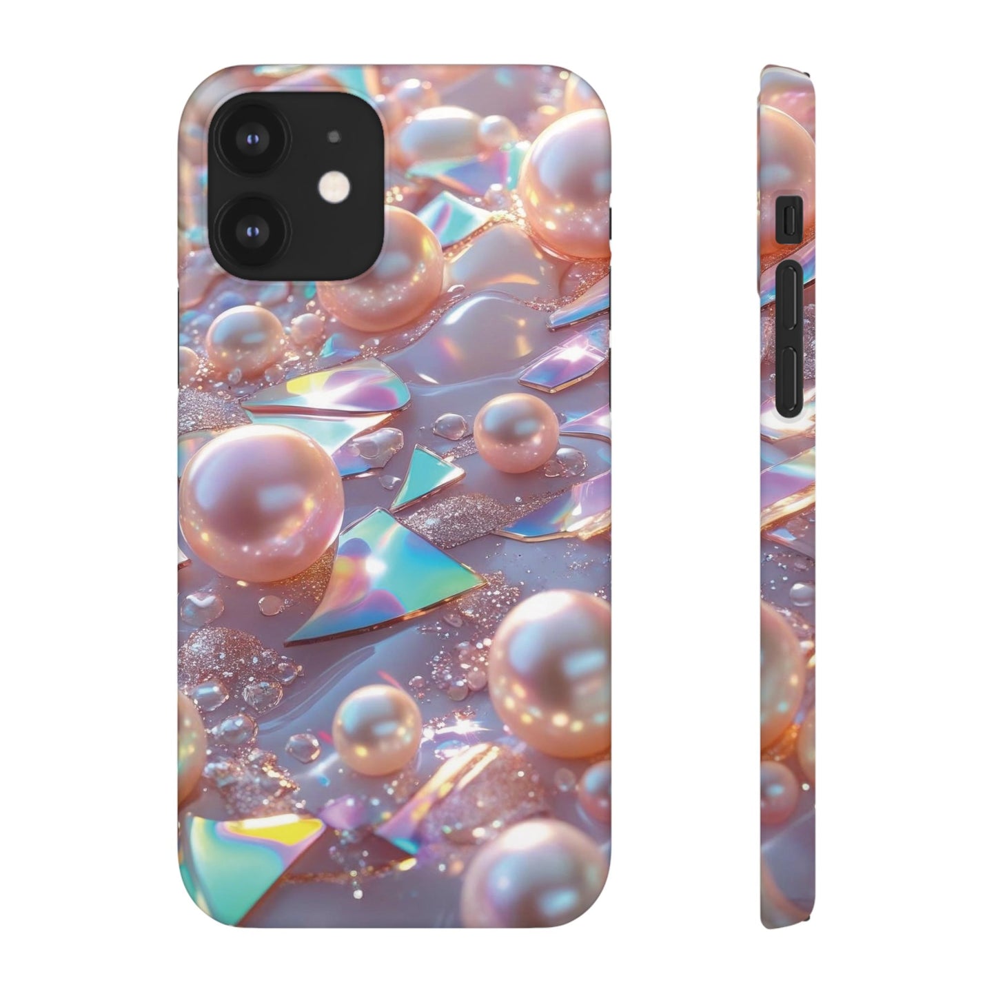 Snap Case iPhone Handyhülle – 3D Perlen Effekt
