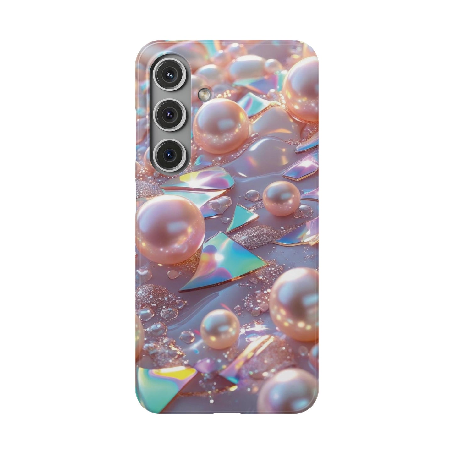 Snap Case Samsung Handyhülle – 3D Perlen Effekt