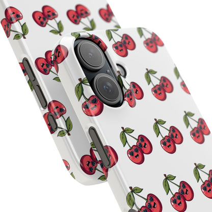 iPhone Snap Case Handyhülle Happy Cherry Design