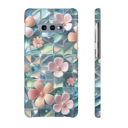 Snap Case Samsung Handyhülle mit 3D-Effekt und Blumenmuster