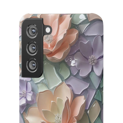 Snap Case Samsung Handyhülle mit 3D-Effekt, Blumenmuster