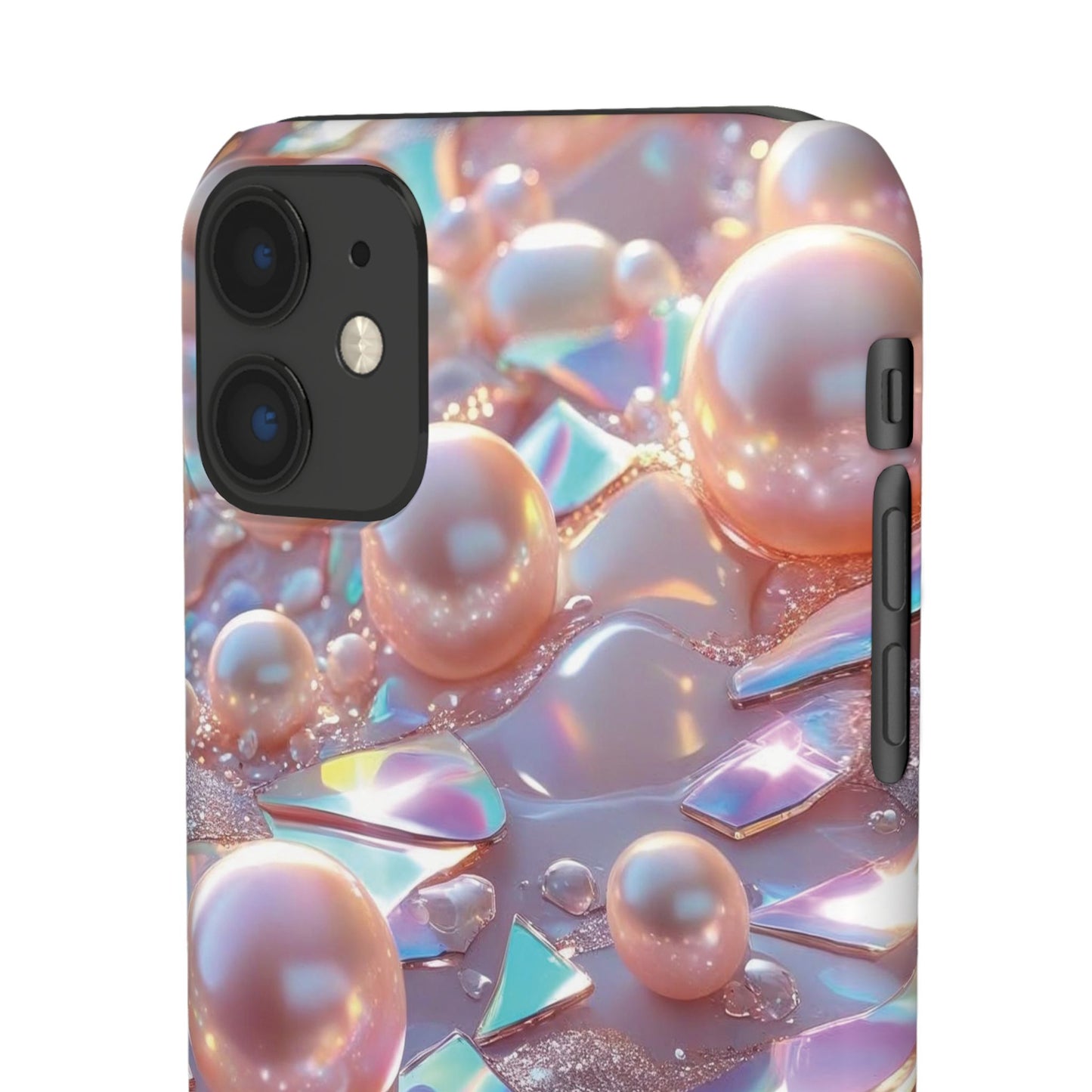 Snap Case iPhone Handyhülle – 3D Perlen Effekt