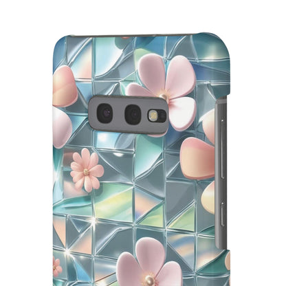 Snap Case Samsung Handyhülle mit 3D-Effekt und Blumenmuster