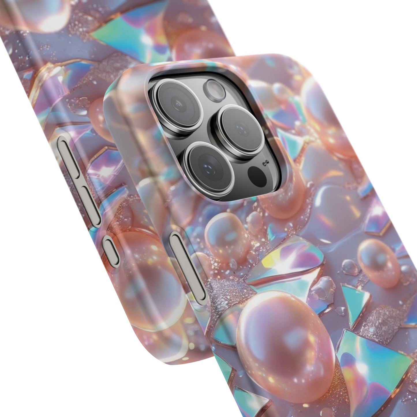 Snap Case iPhone Handyhülle – 3D Perlen Effekt