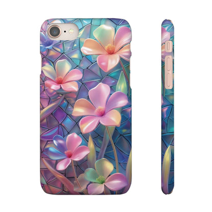Snap Case Elegante Florale iPhone Handyhülle mit 3D-Effekt