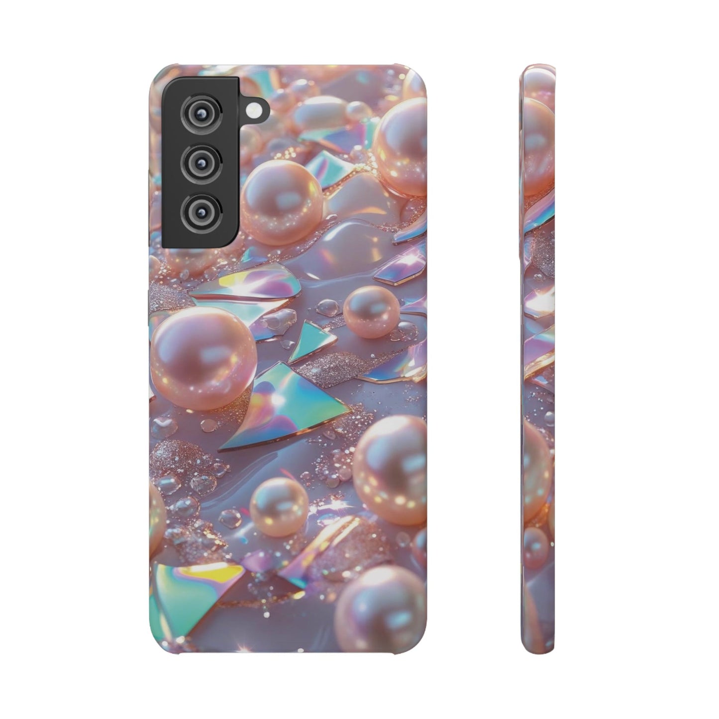 Snap Case Samsung Handyhülle – 3D Perlen Effekt