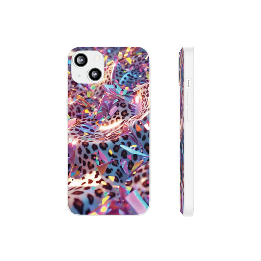 iPhone Flexi Case – Leopardenmuster