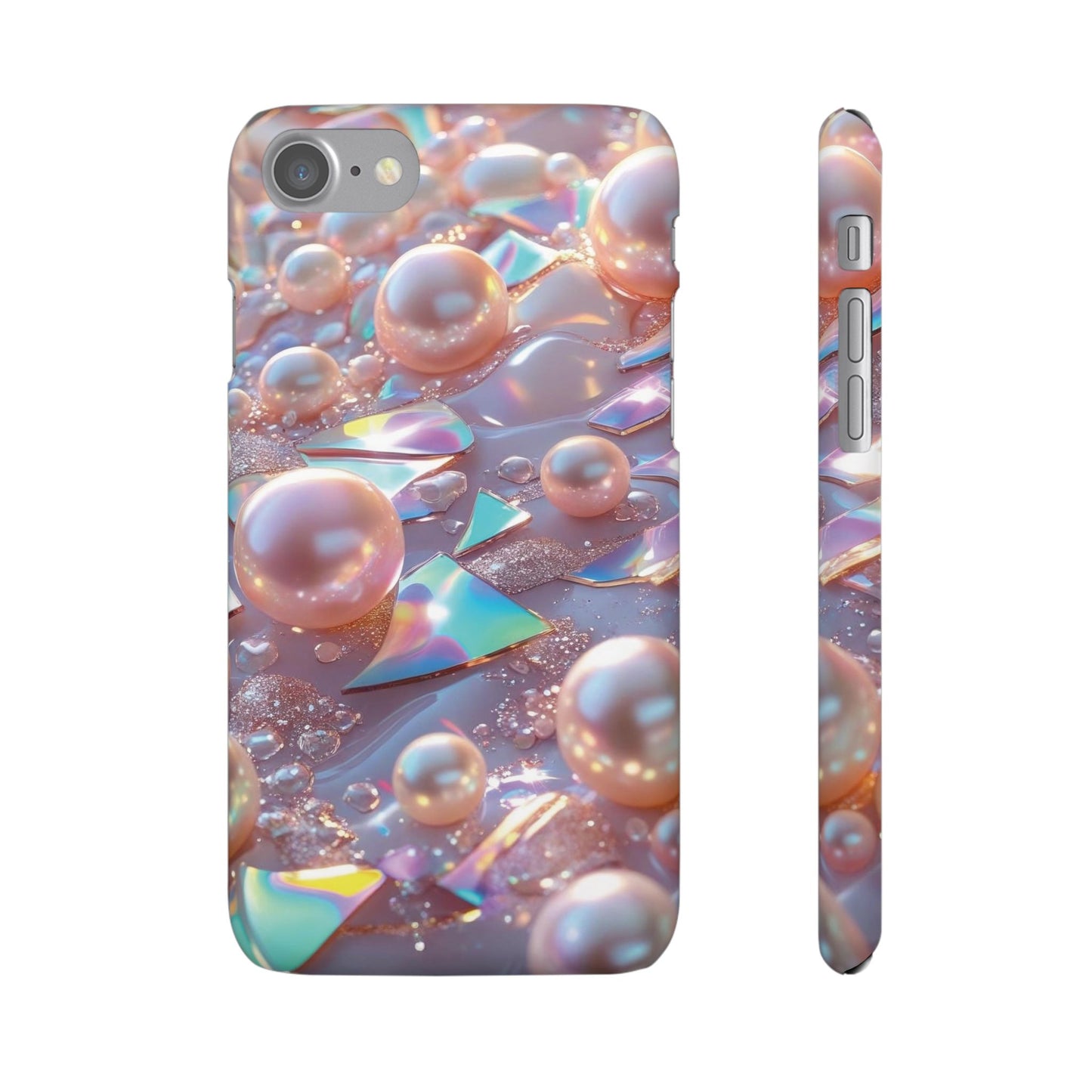 Snap Case iPhone Handyhülle – 3D Perlen Effekt
