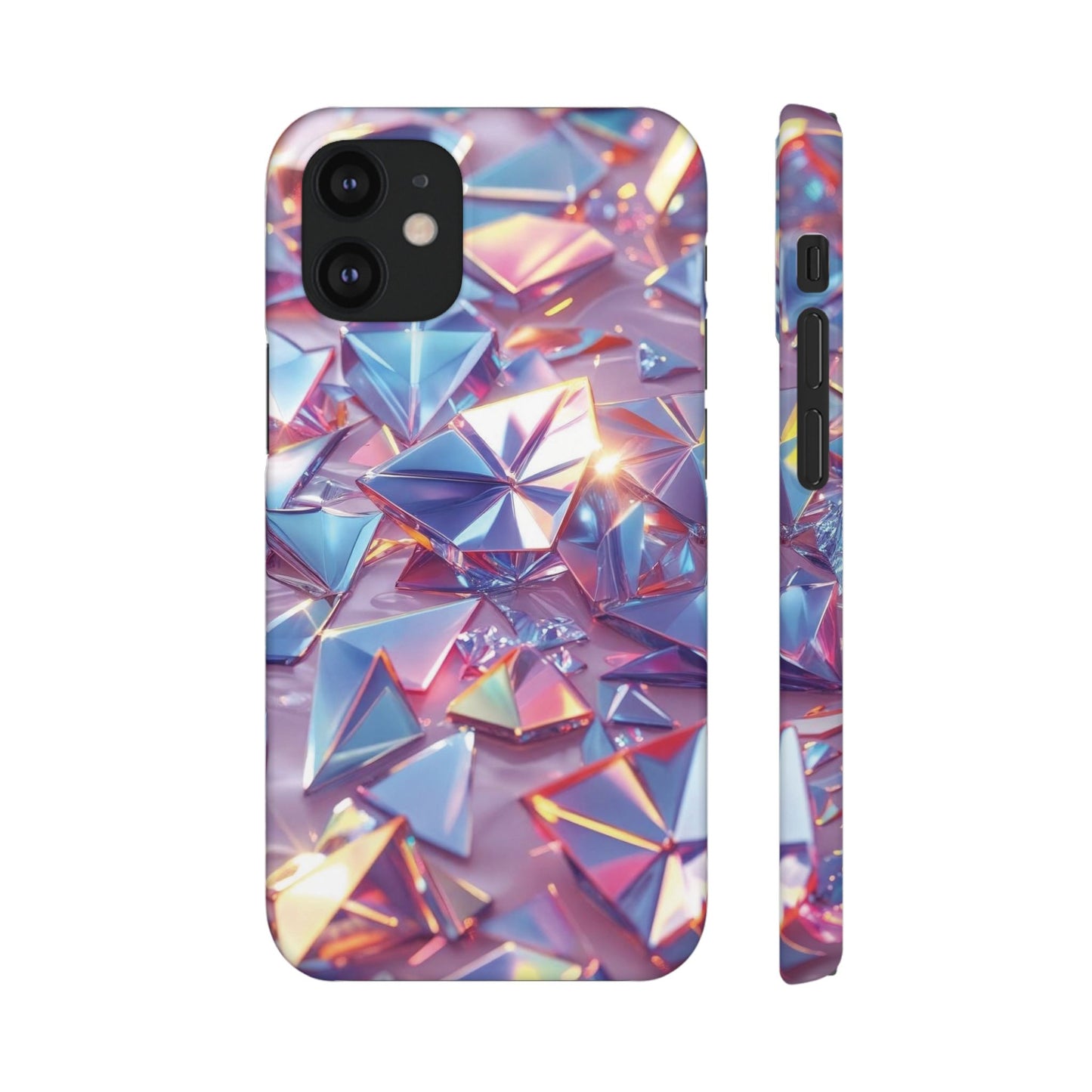 Snap Case iPhone Handyhülle – 3D-Effekt mit Diamant Design
