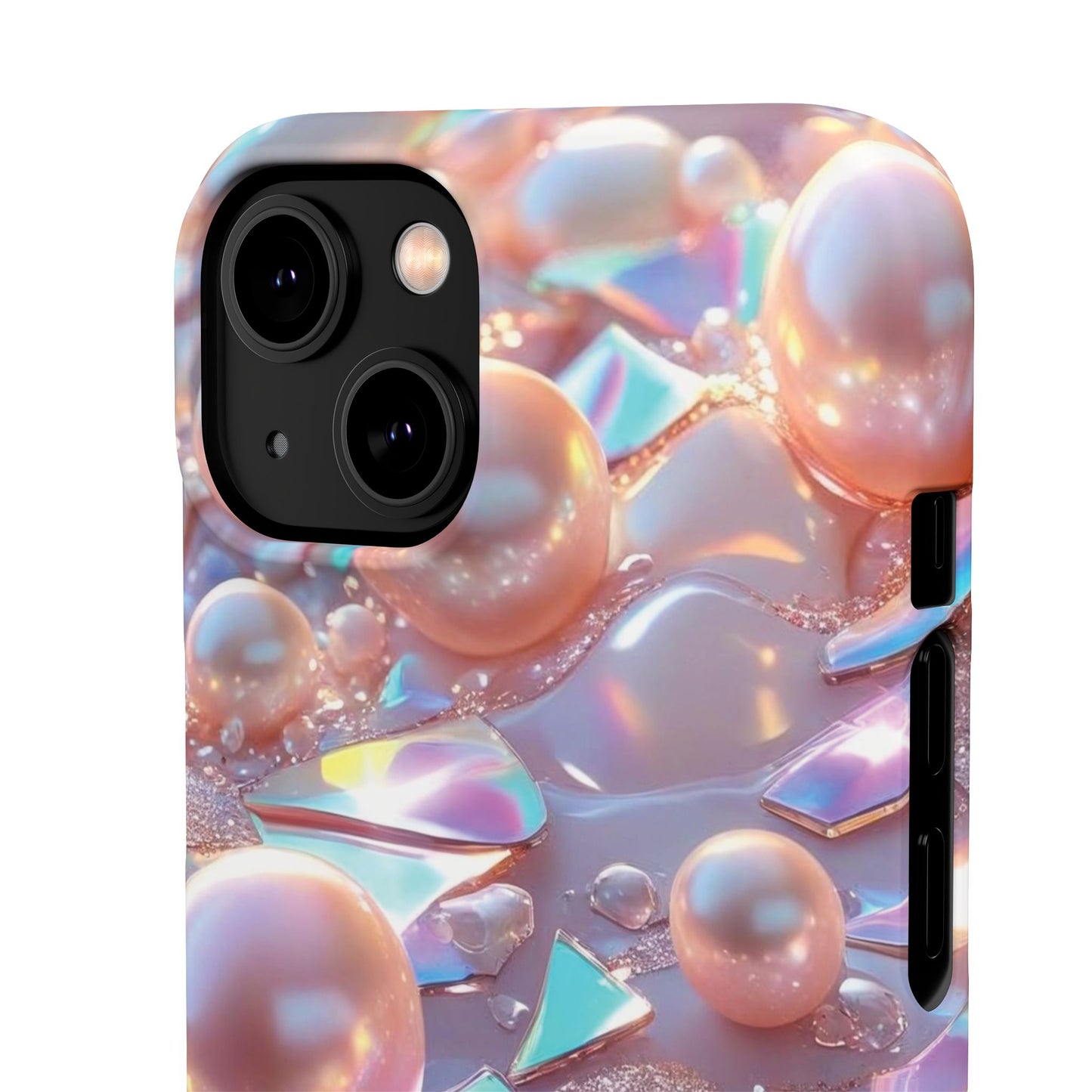Snap Case iPhone Handyhülle – 3D Perlen Effekt