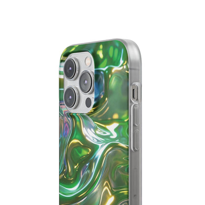 iPhone Handyhülle Flexi Case - Grün Metallic