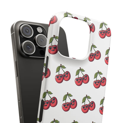 iPhone Snap Case Handyhülle Happy Cherry Design