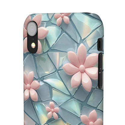 Snap Case Elegante Florale iPhone Handyhülle mit 3D-Effekt