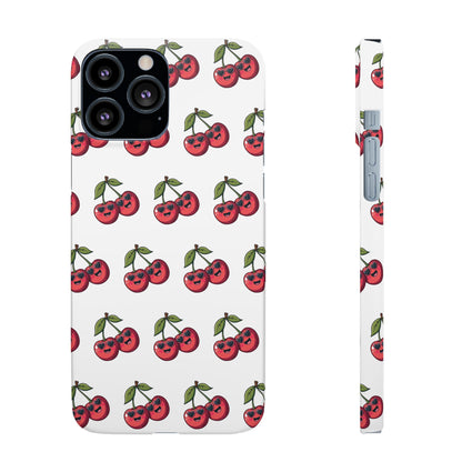 iPhone Snap Case Handyhülle Happy Cherry Design