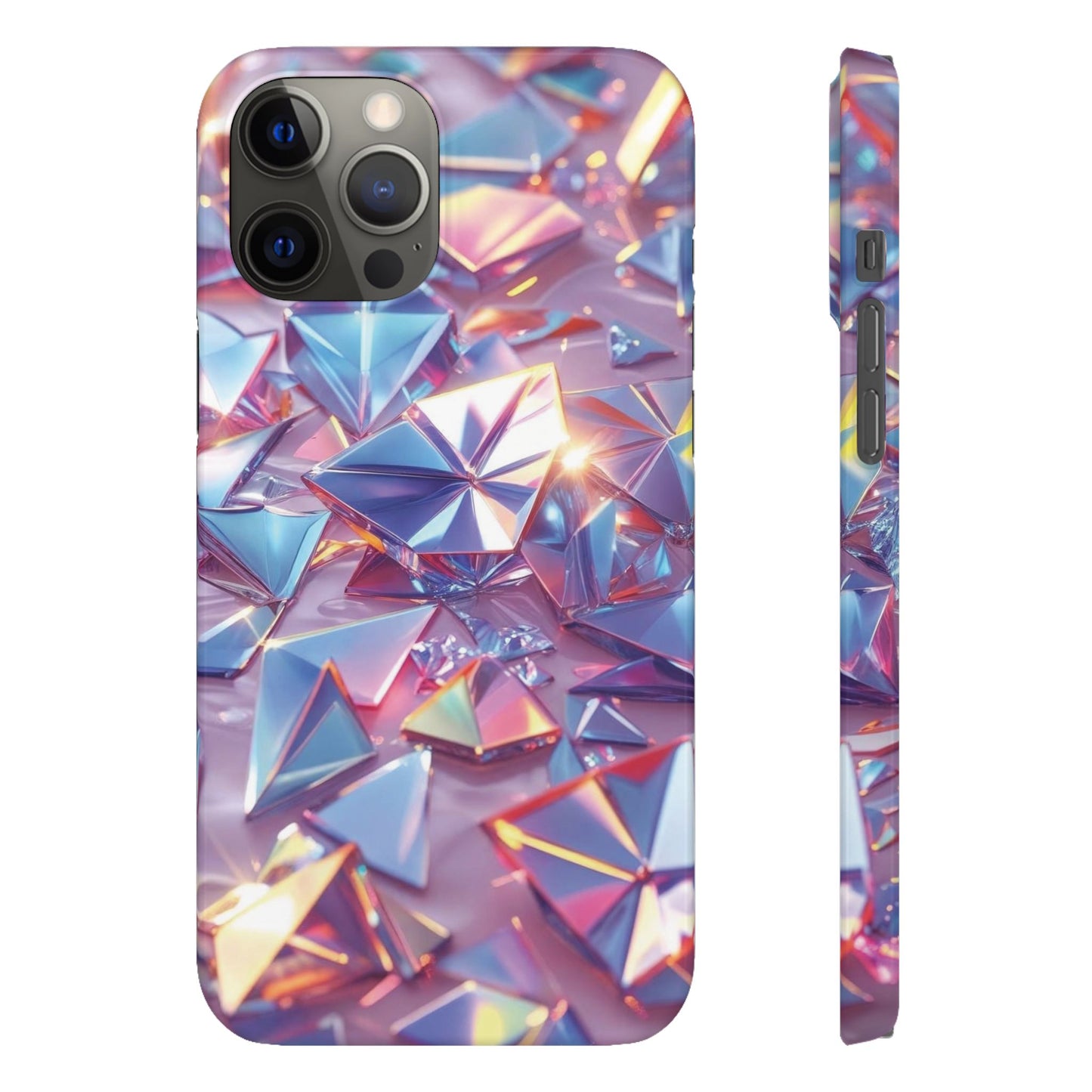 Snap Case iPhone Handyhülle – 3D-Effekt mit Diamant Design