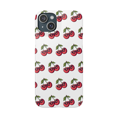 iPhone Snap Case Handyhülle Happy Cherry Design