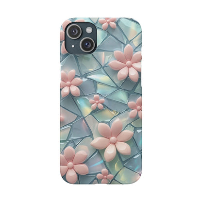 Snap Case Elegante Florale iPhone Handyhülle mit 3D-Effekt