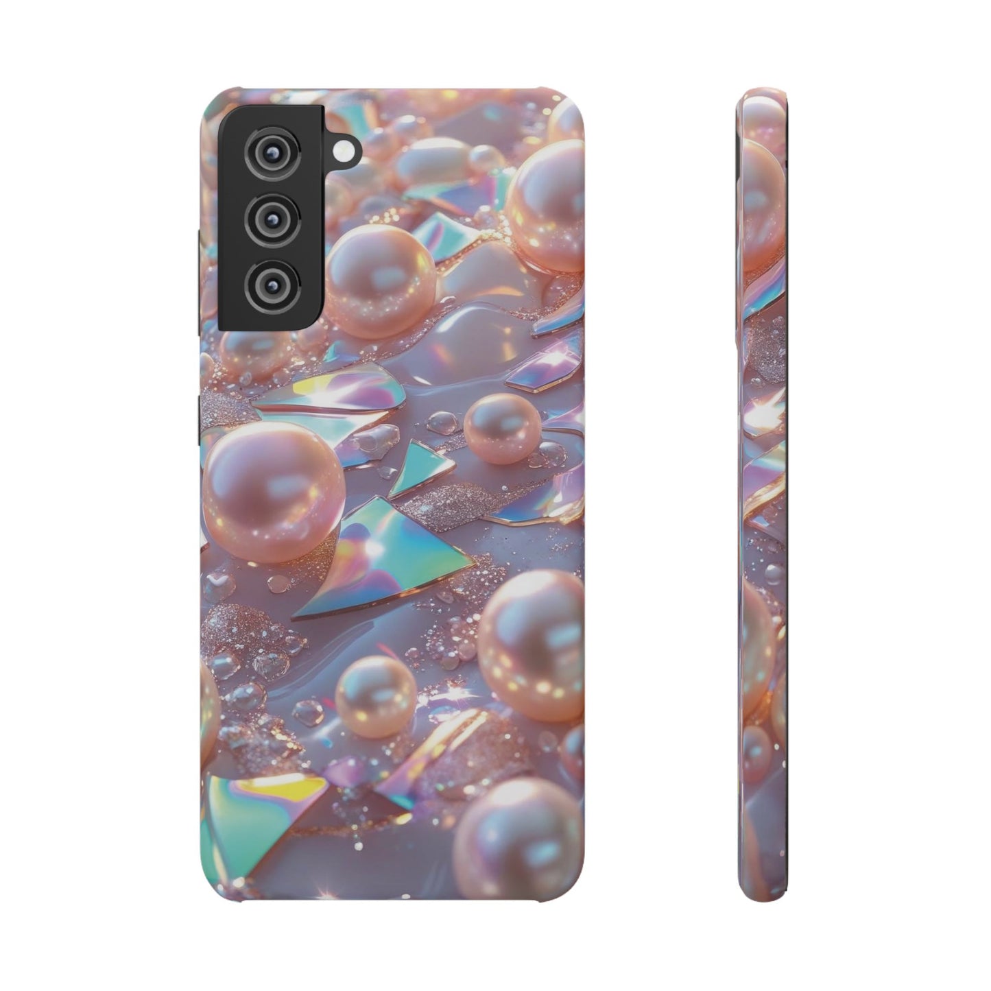 Snap Case Samsung Handyhülle – 3D Perlen Effekt