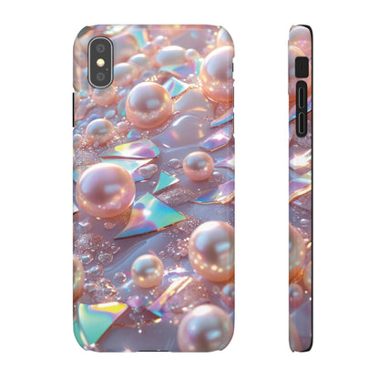 Snap Case iPhone Handyhülle – 3D Perlen Effekt