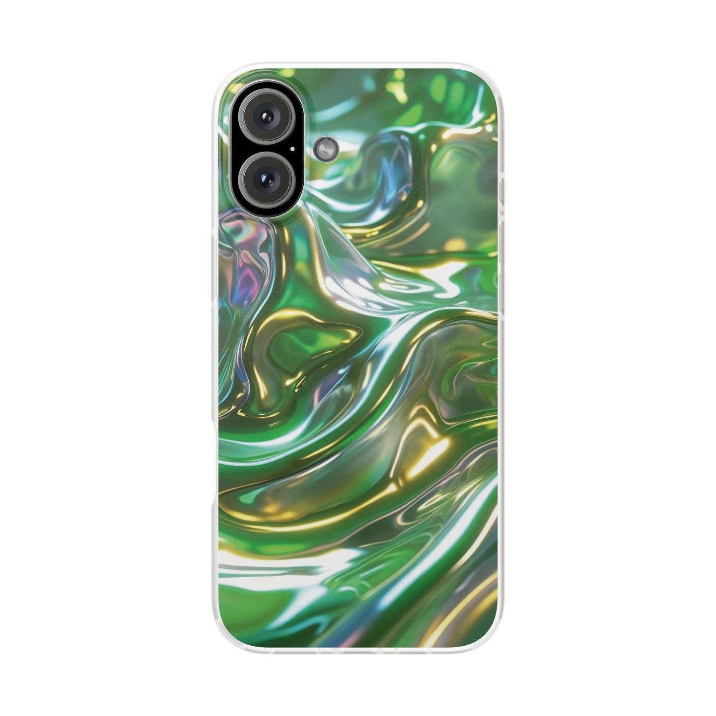 iPhone Handyhülle Flexi Case - Grün Metallic