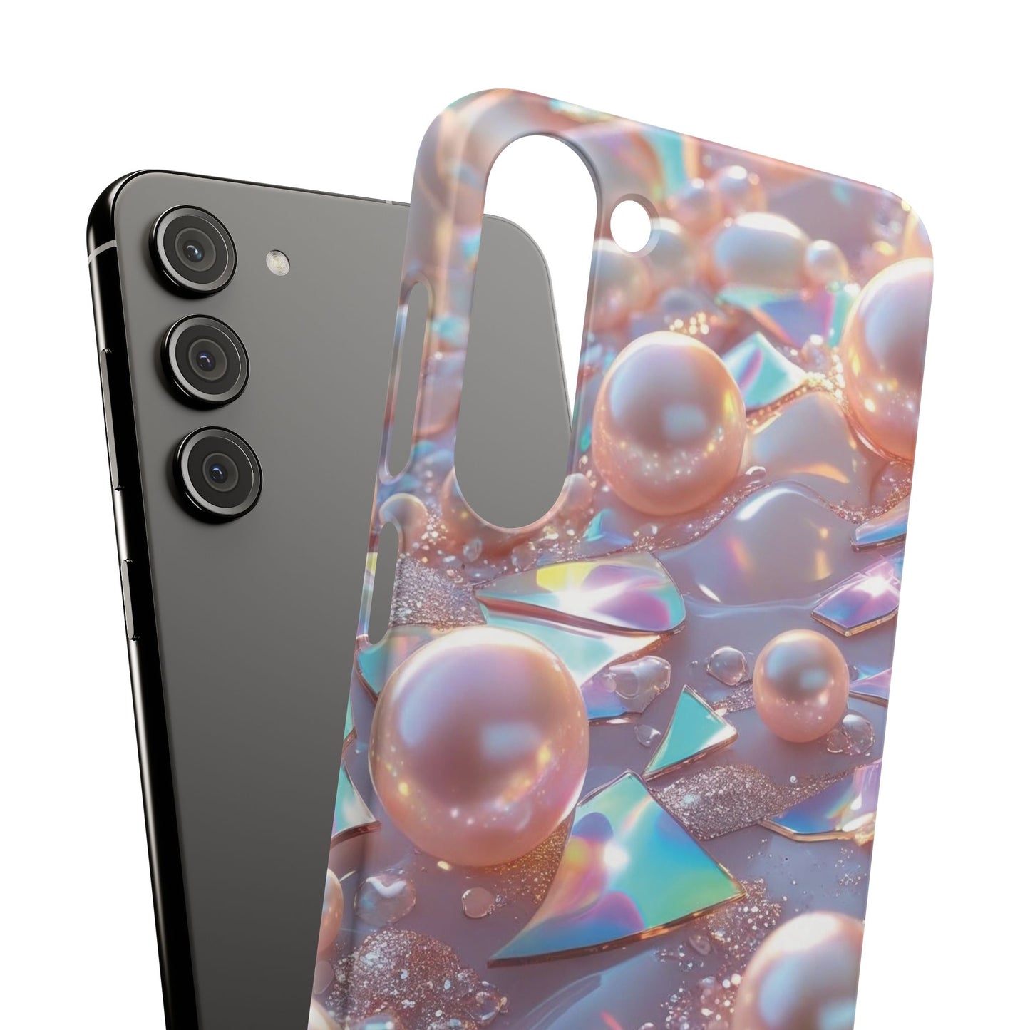 Snap Case Samsung Handyhülle – 3D Perlen Effekt