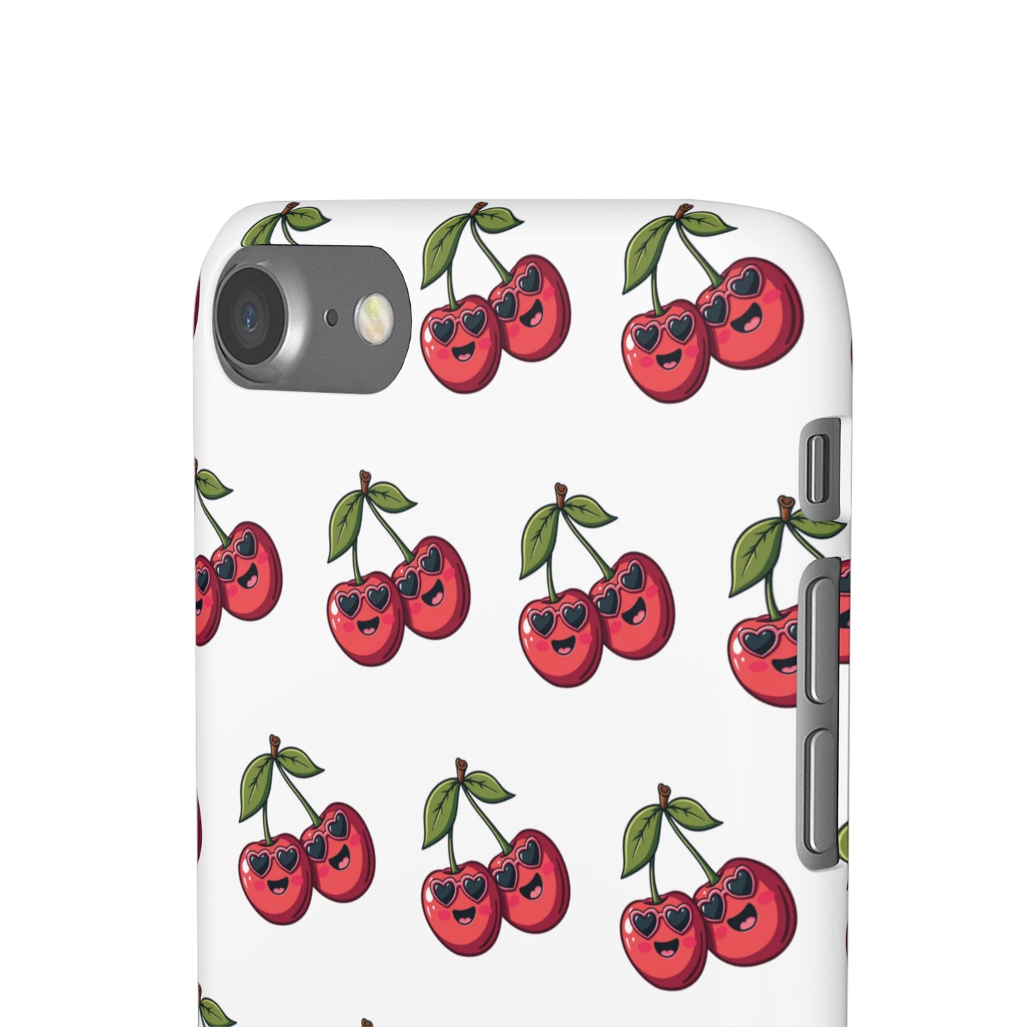 iPhone Snap Case Handyhülle Happy Cherry Design