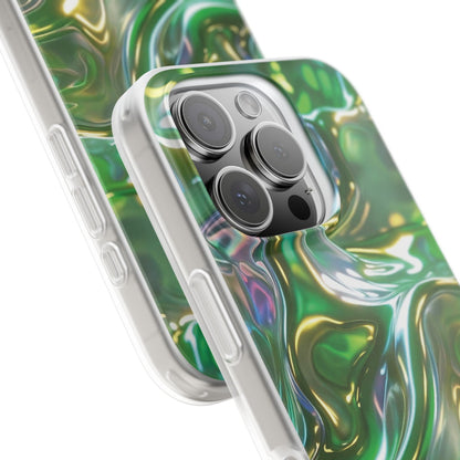 iPhone Handyhülle Flexi Case - Grün Metallic