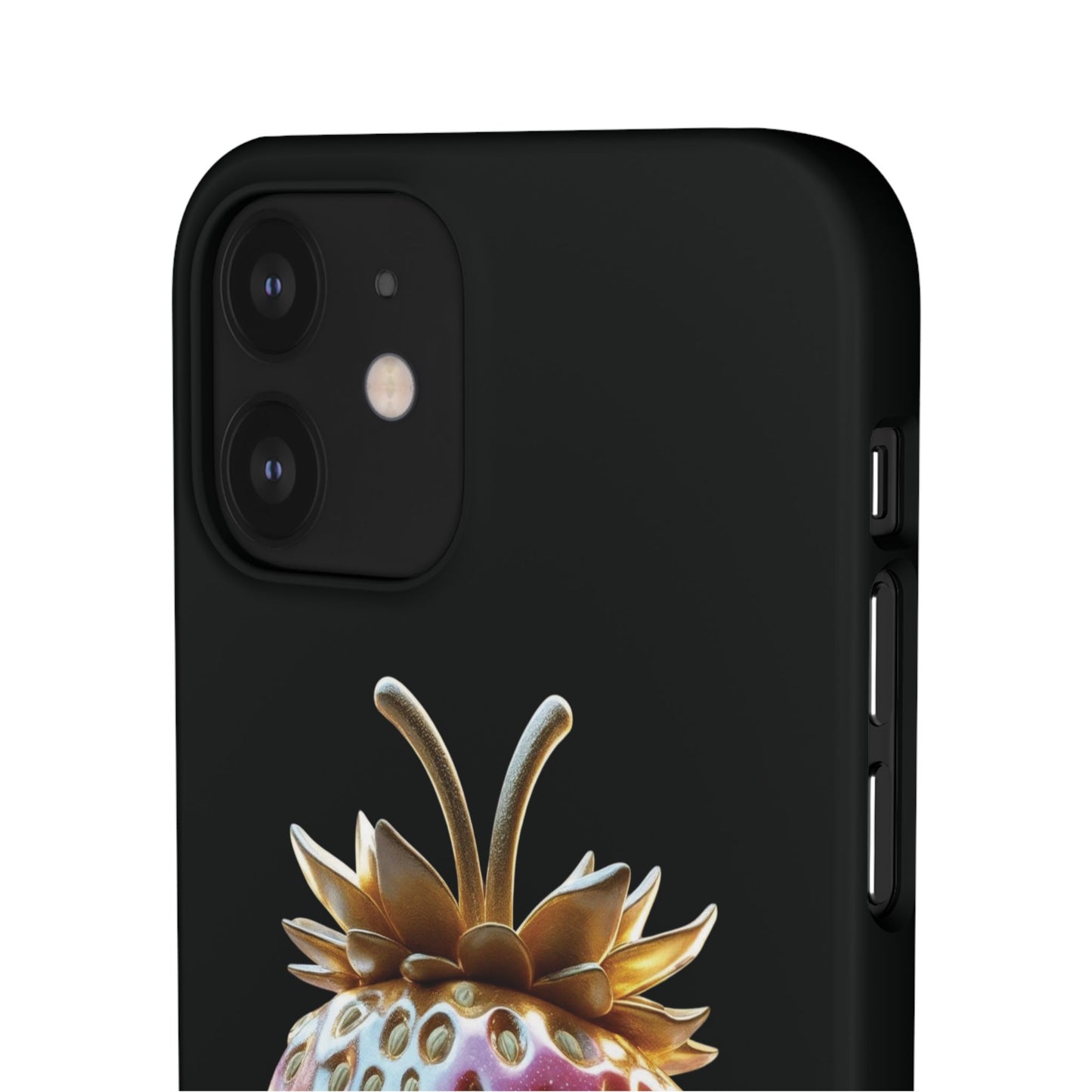 Snap Case iPhone Handyhülle - 3D Effekt Erdbeeren
