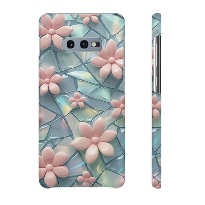 Snap Case Samsung Handyhülle mit 3D-Effekt und Blumenmuster